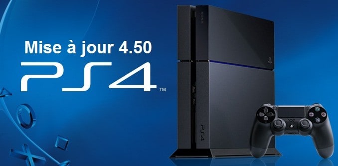 mise à jour 4.50 pour PS4 et ps4 pro disponible en telechargement
