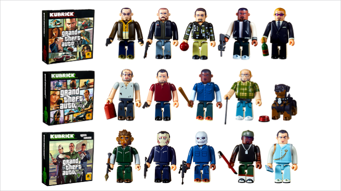 De nouveaux ensemble figurines Kubrick Grand Theft Auto gta IV gta V
