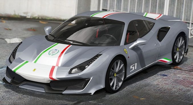 Ferrari 488 Pista 2019 GTA V GTA 5 Mod PC