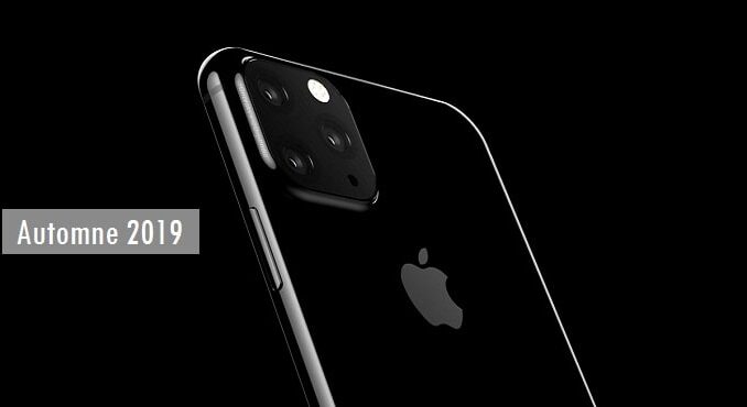 Apple triple caméra arrière iPhones en 2019