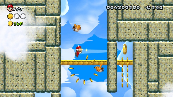Niveau 3 Le nid de Dendinard Solution troisième pièce étoile Super Mario Bros U Switch