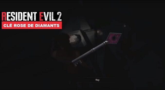 Où trouver la clé rose de diamants pink key - Guide Resident Evil 2 (Z019)
