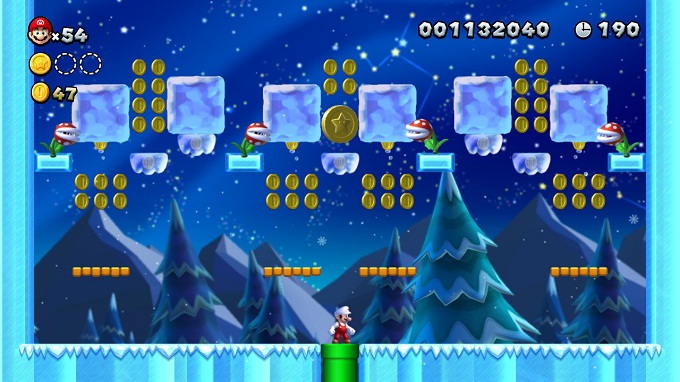 Wiki Guide Switch New Super Mario Bros U DELUXE Niveau spécial Jardin d'hiver seconde pièce étoile