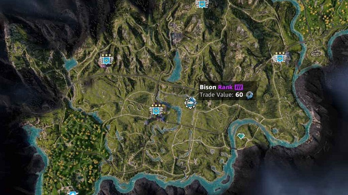 Emplacement-localisation-Bison-dans Far Cry New Dawn