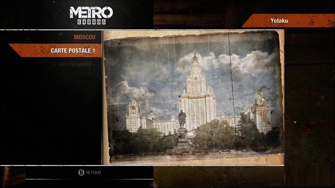 Metro Exodus Wiki Guide objets collection Moscou carte postal n°1