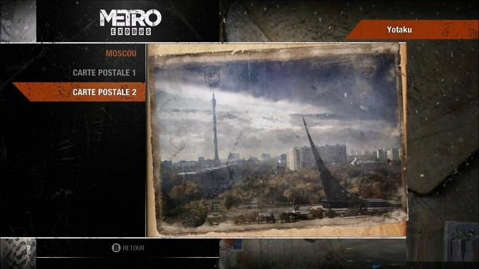Metro Exodus Wiki Guide objets collection Moscou carte postal n°2