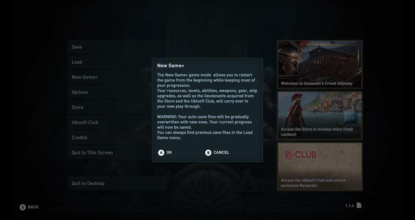assassins-creed-odyssey-patch-notes-1.1.4-new-games-plus-mode
