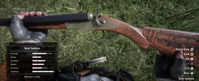 bêta red dead online fusil double canon rare