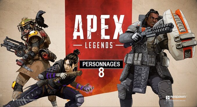 personnages Apex Legends guide complet des 8 légendes