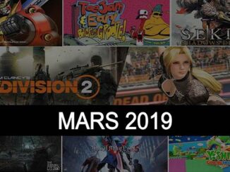 sorties jeux vidéo Mars 2019 games releases