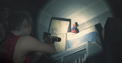 Soluce Resident Evil 2 Remake statue Mr. Raccoon au Bureau Ouest