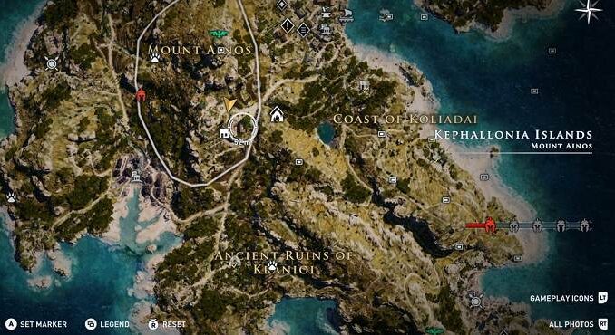 Îles Kephallonia ostracons Guide Assassins Creed Odyssey objets de collection et secrets