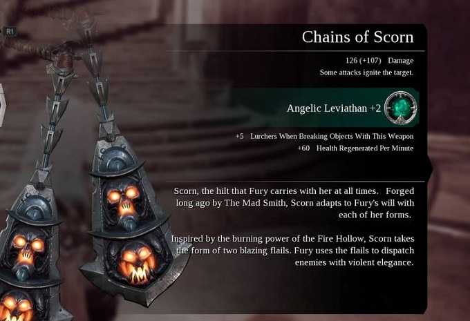 Armes Darksiders 3 Chains of scrorn