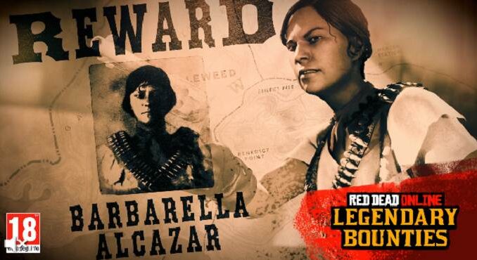 Red Dead Online Traquez Barbarella Alcazar criminelle recherchée légendaire