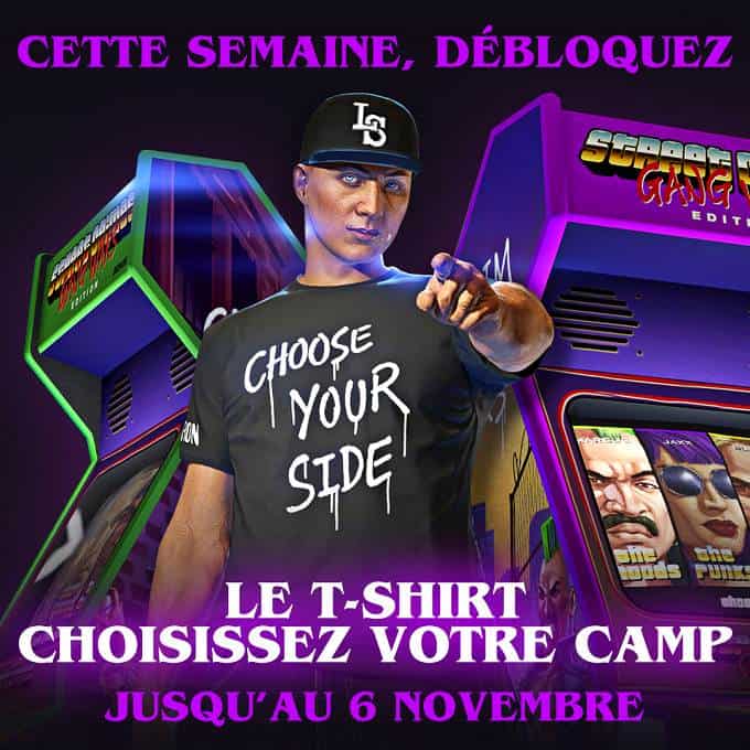 GTA online t-shirts Choisissez votre camp Choose Your Side