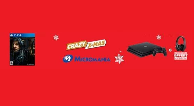 Crazy Xmas days PS4 Pro + Casque PS GOLD + Death Stranding à 299,99€ chez Micromania