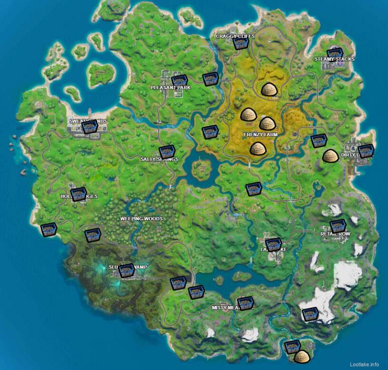 où trouvez styles Sorana - Fortnite Chapitre 2 Map Guide