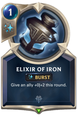 Champions et cartes Legends of Runeterra Freljord Guide Elixir of Iron