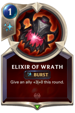 Elixir of Wrath de rage cartes de sort LoR