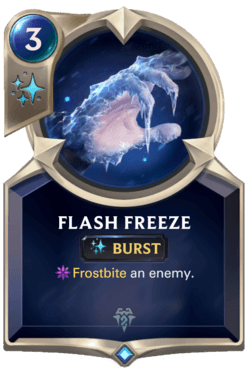 Champions et cartes Legends of Runeterra Freljord Guide Flash Freeze