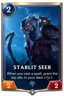 Champions et cartes Legends of Runeterra Freljord Guide Starlit Seer