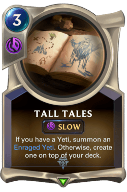 Champions et cartes Legends of Runeterra Freljord Guide Tall Tales