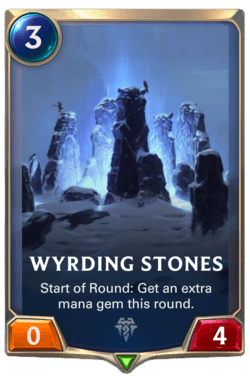 Champions et cartes Legends of Runeterra Freljord Guide Wyrding Stones