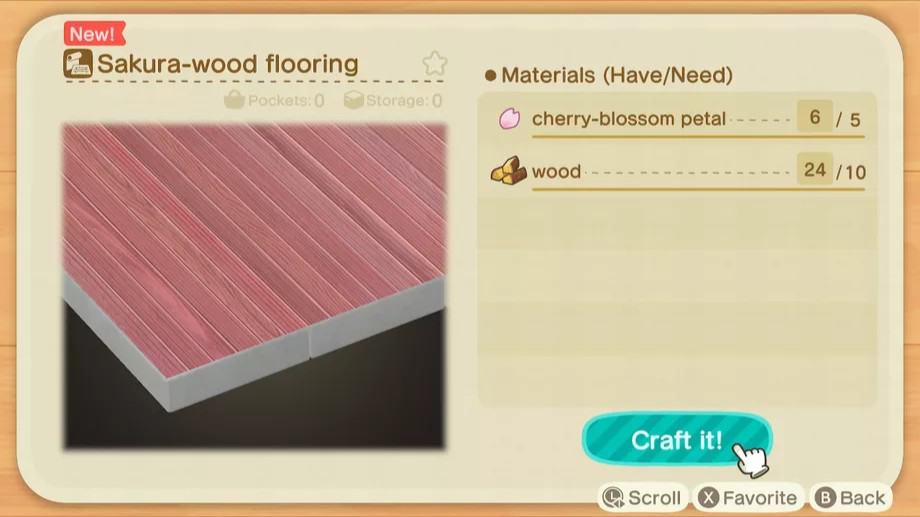 Fleur de cerisier dans Animal Crossing: New Horizons Guide