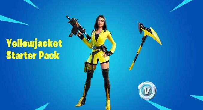 Fortnite YellowJacket Skin Starter Pack Prix et date sortie