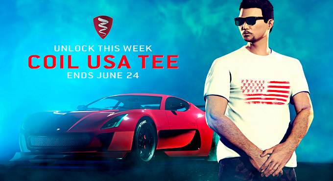 Débloquer T-shirt Coil USA dans Grand Theft Auto 5 Online 
