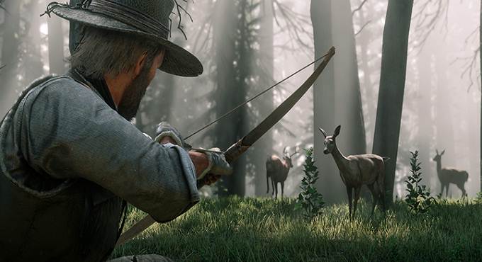 Arc dand Red Dead Redemption 2 : Guide de chasse