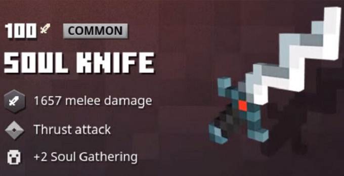 Soul Knife dans les donjons Minecraft
