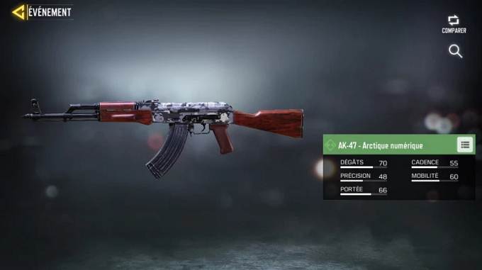 AK-47 - Arctique numérique - Call of Duty Mobile Saison 8 Mission Efficacité maximum guide