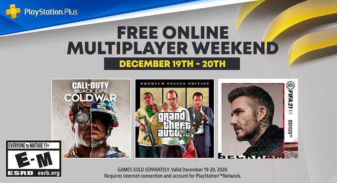 PS Plus week-end multijoueur en ligne gratuit - PS5 / PS4