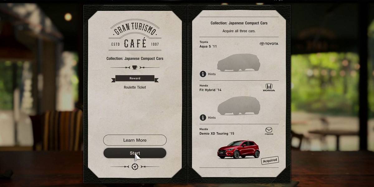 Gran Turismo 7 livres de menus pour Luca au Gran Turismo Café - GT7 PS5 PS4 Solution complète