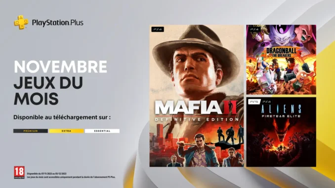 PS Plus novembre 2023 liste jeux PS5 / PS4 gratuits confirmés pour novembre 2023