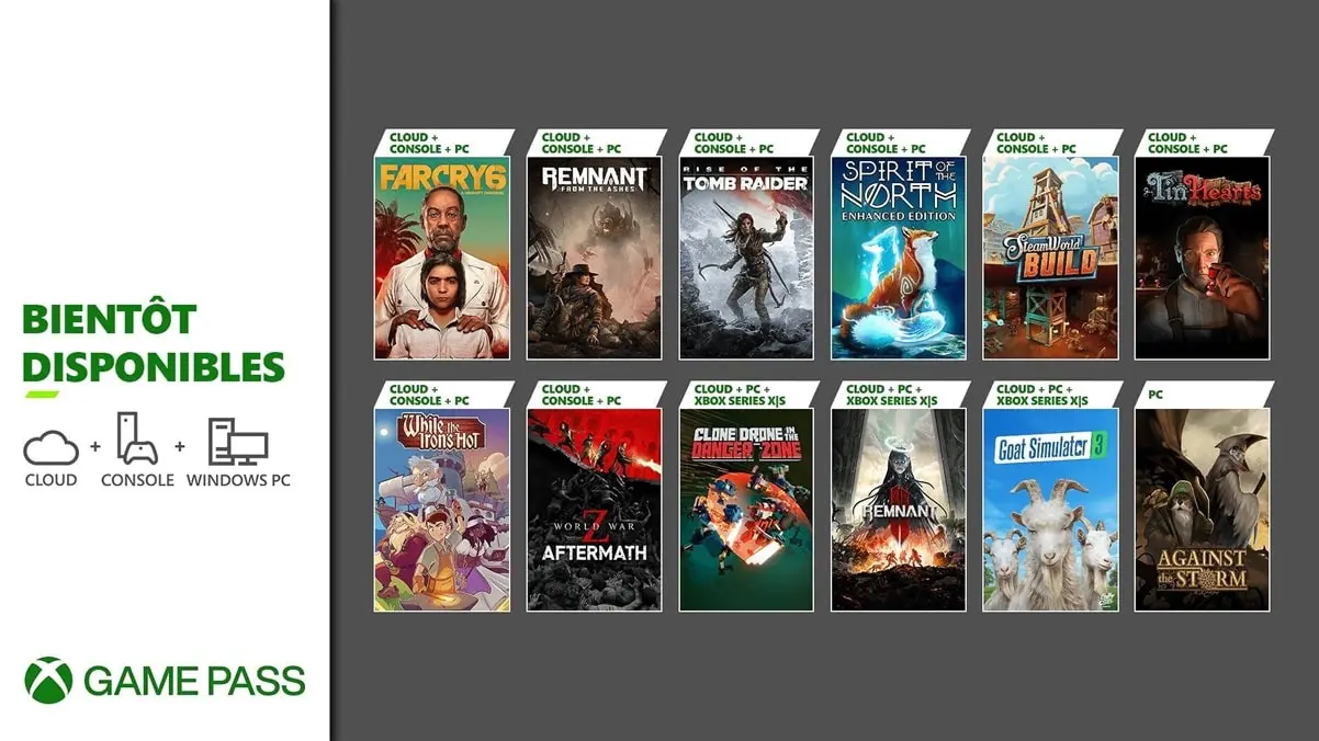 Quel sera le programme du Xbox Game Pass décembre 2023