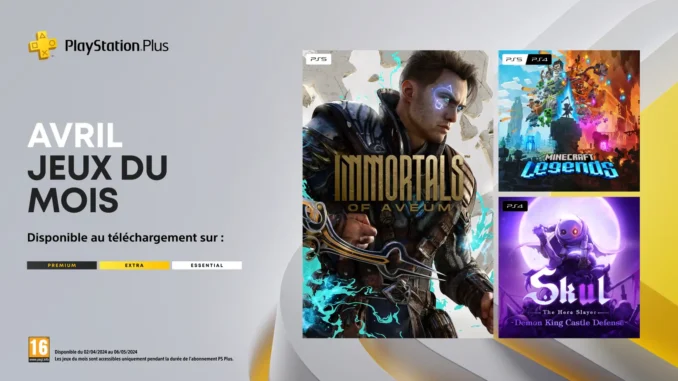 Les jeux du mois PlayStation Plus d’avril - Jeux PS Plus avril 2024