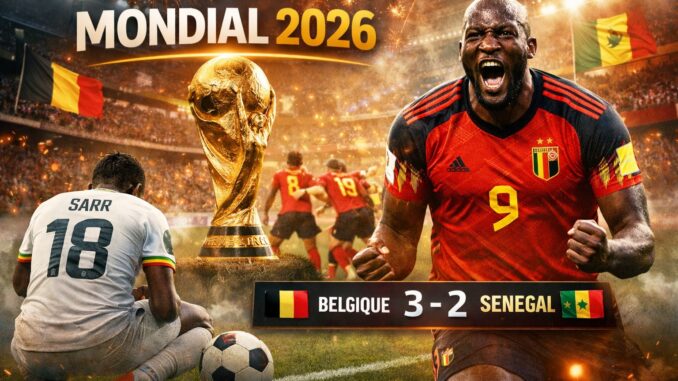 Mondial 2026 La Belgique renverse le Sénégal et file en quarts