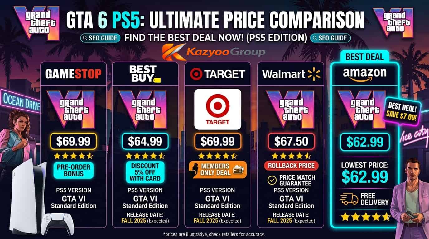 Où acheter GTA 6 PS5 au meilleur prix ?